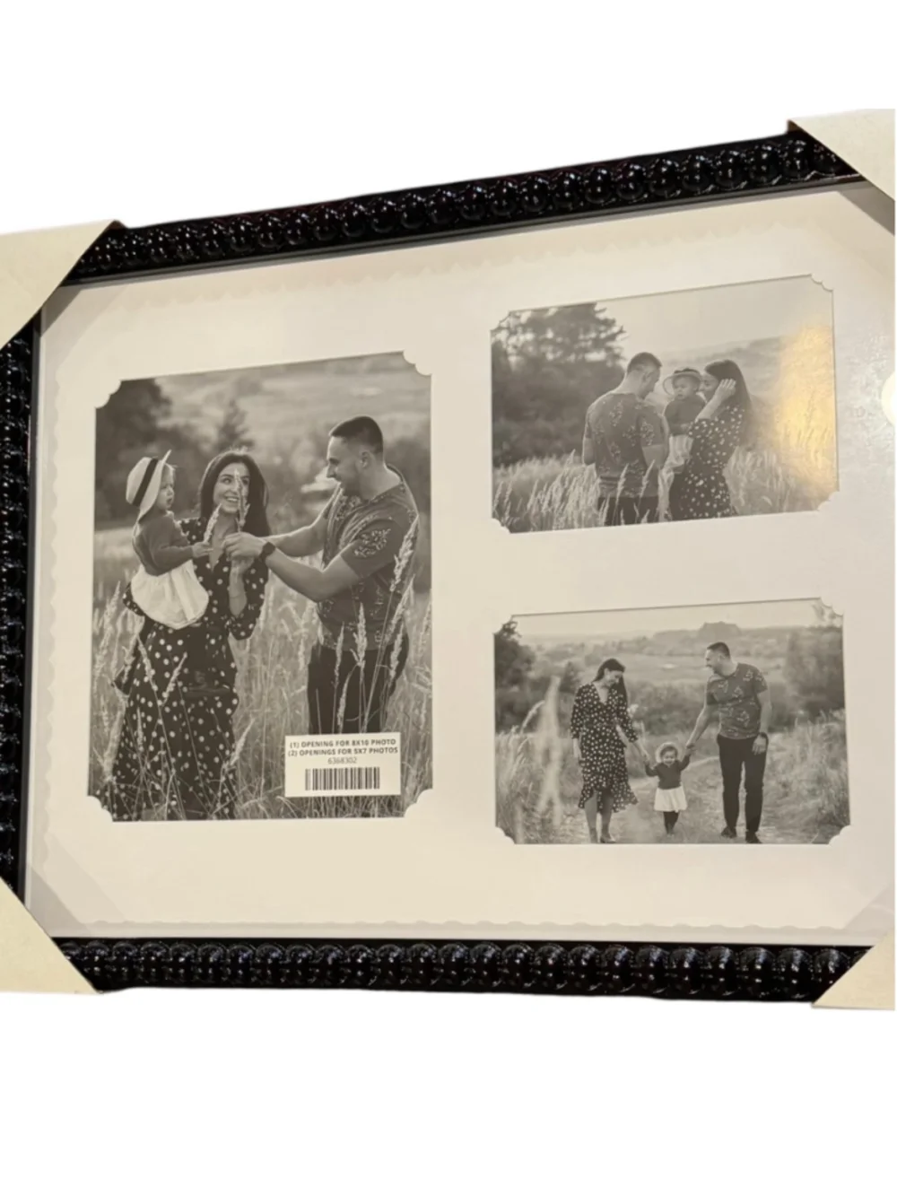 Multi-Photo Picture Frame, One Size, Black and White